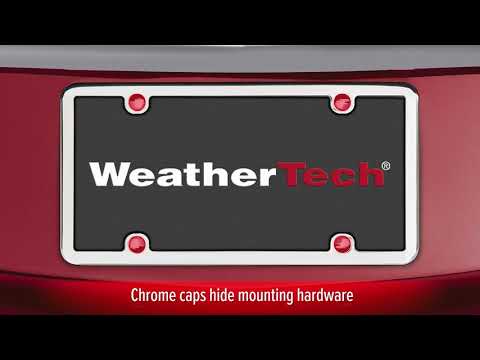 WeatherTech Stainless Steel License Plate Frame: Product Information